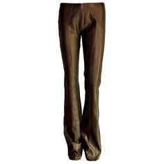 This Jitrois basic pants features a smooth finish of flexible stretch lambskin Beautiful metallic leather that fits like a glove on your body Classic cut with zip in the back Long unhemmed legs Made in France Special Dry Clean Only Size 38 fits best US6 Elegant Brown Full-length Leather Pants, Elegant Full Length Brown Leather Pants, Elegant Full-length Brown Leather Pants, Elegant Brown Leather Pants Full Length, Sleek Fitted Brown Leather Pants, Stretch Leather Wide Leg Pants, Fitted Leather Straight Leg Pants, Sleek Fitted Full-length Leather Pants, Sleek Fitted Leather Pants