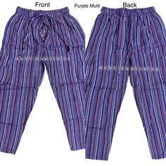 These men's cotton stripe Cargo pants made  of 100% Nepalese cotton. These pants come with elasticated panel and drawstring tie in the waist and have lots of  pockets. These pants are great quality and easy to wear; perfect for all occasions and casual wear which make you feel comfortable at all times. Features:-         *  Made of 100% Nepalese cotton.        *. Elastic waist with  drawstring  Tie.        * 5  pockets , 2 side pockets 2 legs           Pockets and one back pocket.        * Perfe Casual Striped Cotton Harem Pants, Cargo Hose, Red Stripe, Mens Trousers, Green Stripes, Grey Stripes, Blue Stripes, Cargo Pants, New Arrival