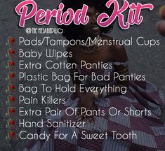 💕💕 @natalia_giselle💕💕 Hygiene Kit, School Emergency Kit, Healthy Period, Life Knowledge, School Survival Kits, Period Kit, Celebrity Beauty Secrets, Period Humor, Period Hacks