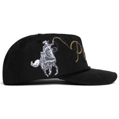 HAT FITS SHALLOW, if you have a larger head it might be best to pass on this item. Thank you. - nylon 5-panel hat- embroidered cowboy lasso logo wrapping around the hat- metallic barbed star top button- star-stitched brim shipping: please allow us 1-2 business days to prepare your order; shipment tracking will be sent to the email provided at checkout. thank you! Cowboy Lasso, Snake In The Grass, Hat Fits, 5 Panel Hat, Panel Hat, Star Top, Star Bracelet, Star Ring, Star Earrings