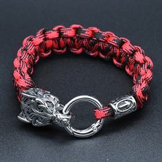 SPECIFICATIONSBrand Name: NostalgiaGender: UnisexMaterial: MetalMetals Type: Stainless SteelBracelets Type: Charm BraceletsOrigin: Mainland ChinaCN: ZhejiangChain Type: Umbrella ropeItem Type: BRACELETSClasp Type: Easy-hookCompatibility: All CompatibleShape\pattern: GeometricModel Number: Hammer rune bead braceletSetting Type: NoneFine or Fashion: fashionStyle: VintageFunction: Jewelry AccessoriesMaterial: stainless steelShape: rune bead braceletLeather: 19/21/23/25cmWeight: 33gFor People: women Durable Black Braided Bracelets As Gift, Durable Black Braided Bracelet As Gift, Durable Black Braided Bracelet Gift, Handmade Black Nylon Cord Bracelets, Adjustable Durable Red Bracelets, Black Outdoor Bracelet Jewelry, Black Bracelet Jewelry For Outdoor, Handmade Black Nylon Cord Jewelry, Handmade Black Jewelry With Nylon Cord