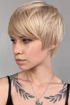 Glamour Blonde Pixie Shaggy Haircuts, Hairstyle Women, Short Hairstyle, Short Cut