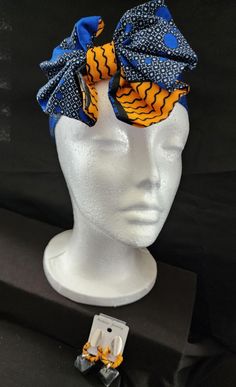 This item is for head bands and matching earings. Available in various styles and patterns. Each item is one of a kind! This makes you even more unique than you already are. Feature  The materials used are made from  100% cotton Ankara (African print fabric). Its beauty comes from the multicolored patterns. Hand crafted from the heart of Nigeria.  Thank you for visiting our shop! Festival Headwrap Headband, Bohemian Adjustable Headwrap With Matching Headband, Elegant Multicolor Headband, Adjustable Bohemian Headwrap With Matching Headband, Adjustable Traditional Hair Accessories For Gifts, Traditional Adjustable Hair Accessories For Gift, Traditional Adjustable Hair Accessories As Gift, Handmade Adjustable Turban Headband, Handmade Adjustable Headband