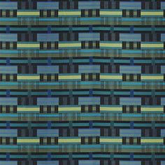 a blue and green striped pattern with black stripes on the bottom, in different colors