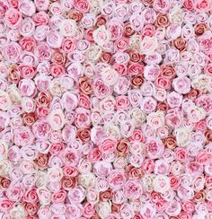 many pink and white roses are arranged in the shape of a wallpaper or background