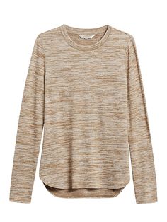 Saw this on Banana Republic: Fall Winter Fashion Trends, Beige T Shirts, Winter Shirts, Yellow Shirts, Casual Stripes, Winter Clothes, Cozy Knits, Womens Fall, Long Sleeve Casual