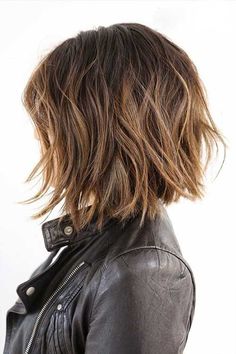 2016 Short Bob Hairstyles Thick Hair Shaggy Bob Haircut, Brunette Bob, Wavy Bob Haircuts, Messy Bob Hairstyles, Thick Hair Cuts, Choppy Hair, 2015 Hairstyles, Penteado Cabelo Curto, Short Hairstyle