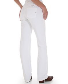 Wrangler Women's White "Q-Baby" Ultimate Riding Jeans #Spring #Easter Riding Jeans, Spring Easter