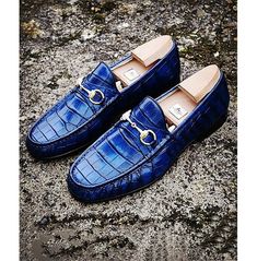 Alligator Dress Shoes, Crocodile Texture, Quality Leather Boots, Blue Loafers, Moccasin Shoes, Custom Design Shoes, Men's Loafers, Fantastic Shoes, Moccasins Shoes