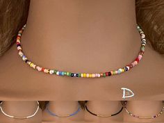 Beautiful handmade small bead necklace. Bohemian style with classy color combinations. Minimalist Colorful Beaded Choker, Handmade Multicolor Dainty Choker, Dainty Multicolor Beaded Choker Necklace, Dainty Multicolor Round Beads Choker, Simple Bead Necklace, Small Bead Necklace, Handmade Bead Necklace, Handmade Beaded Necklaces, Necklace Simple