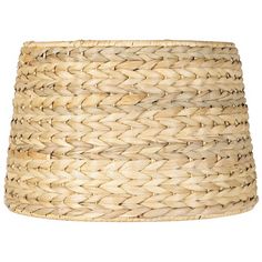 a large woven basket on a white background