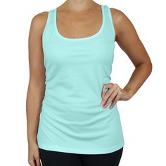 These racerback tanks featuring a wrinkle-resistant, odor-free, moisture wicking materialcan help keep you cool and dry while working out. Tag-less design for comfort Wrinkle- and odor-resistant fabric Material: 100% polyester Machine-wash cold Regular-fit Family Women, Ribbed Tank Tops, Hem Style, Half Zip Pullover, Womens Fleece, Racerback Tank Top, Cropped Hoodie, Workout Tops, Working Out