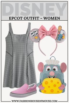 an advertisement for disney's epcot outfit - women with mouse ears and shoes