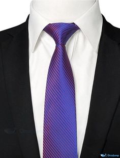 OrcaJump - Mens Solid-Colored Ties for Work, Wedding, and Formal Events Purple Suit And Tie Accessories For Groom, Style Gentleman, Michigan Avenue, Business Formal, Formal Wedding, Ties Mens, Formal Event, Neck Tie, Gentleman