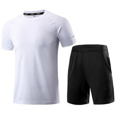 Season:Summer; Fabric:Polyester; Sleeve Length:Short Sleeve; Look After Me:Washable,Wet and Dry Cleaning; Gender:Men's; Activity:Walking,Running,Jogging,Gym Workout; Clothing Type:Tee Tshirt; Elasticity:Micro-elastic; Occasion:Athleisure,Outdoor,Casual; Function:Quick Dry,Breathable,Soft; Pattern:Solid Colored; Design:2 Pack; Neckline:Crew Neck; Sports Clothing Sub Category:Running T-Shirt; Listing Date:05/10/2024; Bust:; Hip:; Length:; Sleeve Length: Gray Moisture-wicking Athleisure T-shirt, Gray Athleisure T-shirt For Running, Gray Moisture-wicking Short Sleeve Activewear, Solid Sportswear T-shirt For Sports, Sporty Gray T-shirt For Running, White Dri-fit Activewear For Gym, Gray Athleisure T-shirt For Training, Gray Short Sleeve Activewear For Sports, Gray Sportswear T-shirt For Gym