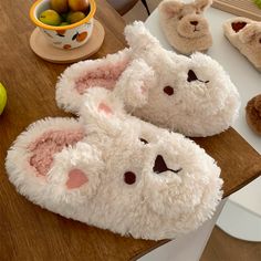 Walk on a cloud with our Jeannie Slippers! With their adorable bunny design and fluff, these slippers are perfect for sleepovers and for your home. Their unique design will get you compliments from your friends and family. There are so many colors to chose from, you can find the perfect pair for you! Jeannie Slippers will make for a perfect gift as well. Features: Style Closed-toe Suitable occasion Home slippers Sole material Rubber TPR Vamp material Soft and comfy fluffy fabric Season Winter/Fa Cute Fluffy Indoor Slippers, Cute Plush Indoor Slippers, Cute Fluffy Slippers For Indoor Use, Cute Winter Slippers With Plush Lining, Cute Fluffy Slippers With Round Toe, Comfy Fluffy Slippers With Round Toe, Comfortable Plush Winter Slippers, Comfortable Plush Slippers For Winter, Kawaii Soft Slippers With Round Toe