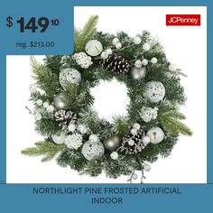 Use: IndoorMeasurements: 24 Height/Inches, 6 Depth/Inches, 24 Width/InchesDiameter: 24 InchWeight (lb.): 2 LbBase Material: 100% Polyvinyl ChlorideCare: Spot CleanDecor Styles: TraditionalCountry of Origin: Imported Indoor Christmas Wreath, Pine Christmas Wreath, Frosted Pinecones, White Berries, Wreaths Christmas, Winter Nature, Indoor Christmas, Hang Over, Pine Cones