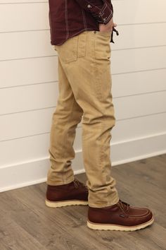 Front Rise: 9 3/4" Back Rise: 14" Leg Opening 14 1/2" - 12 oz - 100% Cotton - Button Fly - Knife Pocket - Zena Spice Thread Fitted Washed Jeans With Standard Cut Leg, Khaki Straight Leg Jeans Relaxed Fit, Straight Washed Jeans For Fall, Casual Cotton Jeans With Straight Fit, Casual Straight Leg Khaki Jeans, Western Style Dark Wash Bottoms For Fall, Casual Straight Fit Cotton Jeans, Casual Khaki Straight Leg Jeans, Casual Cotton Straight Fit Jeans