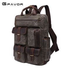 Product information Product Name Oil Wax Canvas Backpack Main Material Canvas Trim fabric Crazy Horse Leather Color Army green, gray, coffee Product Size 32*13*44cm Advantage （1）Large capacity,durable and lightweight,considerable compartment for your things. （2）OEM & ODM are welcome,we only provide high quality products, you will not be disappointed. Product Color Product Display Product Details Brand Name Xpoko Main Material Canvas Origin US(Origin) Technics Embossing Gender MEN Backpacks Type Brown Leather Backpack With Anti-theft Pocket, Brown Leather Rectangular Backpack With Anti-theft Pocket, Rectangular Brown Leather Backpack With Anti-theft Pocket, Gray Business Backpack, Brown Business Backpack With Anti-theft Pocket, Brown Backpack With Anti-theft Pocket For Daily Use, Wax Canvas, Coffee Product, Waxed Canvas Backpack