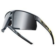 OutdoorMaster HawkView Cycling Sunglasses feature UV400 protective coated HD lenses that block UVA and UVB, which are harmful to our eyes, and a multi-layer polycarbonate polarized coating for superior optical quality. Made of memory material, the TR90 frame perfectly fits riders of all sizes and is lightweight and comfortable. Ideal for a variety of outdoor sports, biking, baseball, golf, fishing, and kayaking under strong sunlight. Reduces eye fatigue for a softer, clearer view. Functional Shield Sunglasses With Polarized Polycarbonate Lenses, Functional Shield Sunglasses With Polarized Lenses, Polarized Polycarbonate Sunglasses For Protection, Polycarbonate Sunglasses With Polarized Lenses For Protection, Functional Sunglasses With Polarized Lenses For Protection, Gray Polycarbonate Sunglasses With Uva Protection, Polycarbonate Sunglasses With Mirrored Lenses For Protection, Sunglasses With Mirrored Lenses For Protection, Wear-resistant Polycarbonate Sunglasses For Outdoor