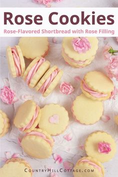 rose - flavored shortbreads with rose filling