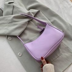 Shipping: Worldwide Express Shipping AvailableDelivery time: 7-15Days Fast ShippingReturns: Fast refund, 100% Money Back Guarantee. Fashion Girl Design, Retro Handbags, Armpit Bag, Female Shoulder, Small Shoulder Bags, Small Clutch, Pretty Bags, Purple Bags, Mini Shoulder Bag