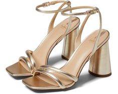 Women's Sam Edelman Kia | Zappos.com Glamorous Spring Block Heels With Stacked Heel, Glamorous Sandals With Stacked Block Heel, Sam Edelman, Product Reviews, Women's Shoes, Women Shoes, Gold, Color