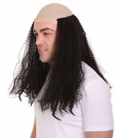 If you are not yet balding but need to be in order to top off your costume for Halloween this year then don't get out the razor just get out bald curly wig. This wig could be the perfect hairstyle to compliment so many costumes from movies, TV and video games. Whether you want to dress up as Danny DeVito or George from Seinfeld this wig will help you impersonate them seamlessly- 100% Cruelty Free - Premium Handcrafted Wig - Designed for comfort fit Costumes From Movies, Female Wigs, Bald People, Funny Wigs, Bad Wigs, Black Funny, Perfect Hairstyle, Costume For Halloween, Danny Devito