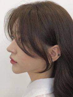 Korean Bangs Hairstyle, Korean Bangs, Bangs Ponytail, Side Bangs Hairstyles, Straight Black Hair, Hair Stylies