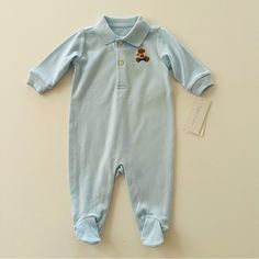 New With Tags Snap Closure 100% Cotton Going Home Outfit For Baby, Daycare Outfits, Going Home Outfit, 3 Month Baby, Polo Bear, Going Home, Baby Month By Month, Baby Boy Outfits