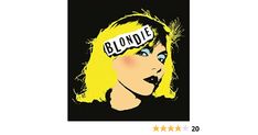 a woman's face with the word blonde on it