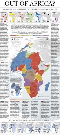 the african map with different countries and their names on it, including some words that describe africa