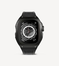 Indulge in the epitome of sophistication and refinement with the Titan Titanium - Black. Crafted with an unwavering commitment to exclusivity and precision, this variant's patented design by our top designers guarantees a level of elegance that surpasses convention.The 49mm Ultra fit seamlessly embraces your Apple Watch, amplifying its innate beauty to an unparalleled degree. Made from high-end titanium, this case represents the zenith of luxury and craftsmanship, setting a new benchmark for dis Timeless Matte Black Watch With Subdials, Timeless Matte Black Watch Accessories With Subdials, Luxury Black Watch Accessories With Analog Display, Modern Black Digital Watch For Business, Timeless Black Watch With Skeleton Dial, Formal Matte Black Watch With Round Dial, Matte Black Formal Watch Accessories, Black Timeless Watch With Rectangular Dial, Timeless Black Watch With Rectangular Dial