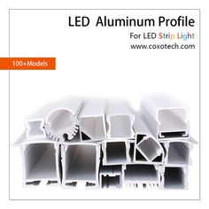 an advertisement for led strip light with the image of several different types of lights on it