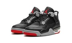 Air Jordan 4 GS "Bred Reimagined" Air Jordan 4 Bred, Jordan 4 Retro Bred, Adidas Sl 72, Jordan 4 Bred, Retro Basketball, Air Jordan 13 Retro, Black Cement, Adidas Spezial, Cement Gray