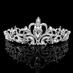 a tiara is shown on a black background