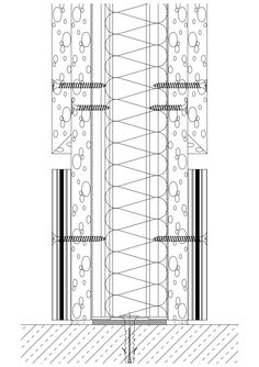 an architectural drawing showing the structure of a building