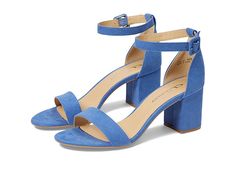 CL By Laundry Jody - Women's Shoes : Blue Super Suede : The CL By Laundry Jody heeled sandals feature a timeless two-strap silhouette and block heel that goes with any look! Synthetic upper and lining with cushioned footbed. Synthetic outsole. Imported. Measurements: Heel Height: 3 in Weight: 10.2 oz Product measurements were taken using size 10, width M. Please note that measurements may vary by size. Pretty Prom Dresses, Shoes Blue, Heeled Sandals, Blue Shoes, Product Reviews, Women's Shoes, Block Heels, Sandals Heels, Heel Height