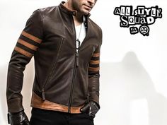 🧥 Men's Zipper Coat | Fitted Leather Jacket | Outwear Fashionable Clothing 🧥 Upgrade your wardrobe with this Men's Zipper Coat, a fitted leather jacket that exudes style and sophistication. Perfect for adding an edge to any outfit, this jacket combines a sleek design with practical functionality. Whether you're dressing up for a night out or adding a stylish layer to your everyday look, this leather jacket is a must-have. ✨ Key Features: Zipper closure for a modern, streamlined look Fitted design enhances your silhouette High-quality leather for durability and style Fashionable outwear perfect for any occasion Elevate your style with this timeless and versatile leather jacket! 🌟 Size Notice: 📏 The size chart is smaller than the regular size. Please add 2-3 cm to your measurements when Comfortable Casual Outfits, Racer Jackets, Custom Leather Jackets, Cafe Racer Jacket, Mens Fashion Rugged, Style Coat, Cooler Look, Outwear Jackets, Genuine Leather Jackets