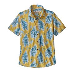 M's Malihini Pataloha® Shirt, Kalo: Surfboard Yellow (KASY) Fitted Short Sleeve Camp Collar Shirt For Beach, Beach Short Sleeve Cotton Shirt With Spread Collar, Cotton Short Sleeve Shirt With Spread Collar For Beach, Yellow Hawaiian Cotton Top, Yellow Cotton Hawaiian Shirt, Yellow Cotton Hawaiian Shirt With Camp Collar, Cotton Camp Shirt With Spread Collar For Beach, Cotton Spread Collar Camp Shirt For Beach, Yellow Cotton Hawaiian Shirt For The Beach