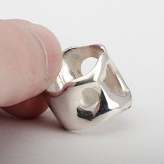 This "Mazama" silver ring is handmade in 925 Sterling Silver in my workshop. The ring is hand crafted using a hot wax technique and cast in 92.5% pure silver. The ring is inspired by the Mount Mazama caldera that holds Crater Lake. Because of its random pattern, turning the ring position around your finger will create a whole new look every day!Materials: 92.5% pure solid silverRing size: 7.5 (This is a unique creation. It cannot be reproduced or resized. Only one size available. I cannot adjust Handmade Silver Rings, Random Pattern, Crater Lake, Silver Jewelry Handmade, Silver Rings Handmade, Pure Silver, Handmade Silver, Silver Ring, New Look