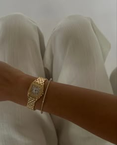 Cartier Gold Watch, Minimal Watch, Cartier Gold, Luxe Jewelry, Cartier Jewelry, Cartier Watch, Luxury Purses, Be Unique