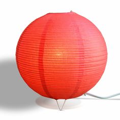 This is our Red corded fine line paper lantern table lamp cord kit with bulb. This paper lantern lamp has a 3 leg prongs which sit perfectly on any table or platform. In the center of the lantern, we have a AC Plug-In lamp cord with bulb included. These table lanterns are made with fine lines, the ribbing on these lanterns are extremely tight which makes the lantern look more elegant. Lantern Dimensions: 10"D AC Cord Color: Available in White or Black Included Light Bulb: 1x E12 Shatterproof LED Soft Apartment, Lantern Table Lamp, Table Lanterns, Moon Table, Paper Lantern Lights, Lamp Kit, Line Paper, Unique Wedding Decor, Future Apartment Decor