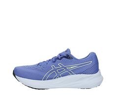 ASICS GEL-Pulse 15 Women’s Running Shoe - Blue Comfortably get your run in or workout in the GEL-Pulse 15 women's running Shoe , inspired by the GEL-Nimbus from ASICS. Featuring a jacquard mesh & synthetic upper for breathability, this lace-up Sneaker also has rearfoot GEL technology to soften impact. The AMPLIFOAM™ cushioning & Ortholite sockliner work together to create flexible comfort that responds to your moves.  Mesh/synthetic upper  Lace-up closure  Rearfoot GEL Blue Running Shoes For Jogging In Sportswear Style, Sporty Blue Running Shoes For Sports, Dynamic Blue Sneakers For Workout, Sporty Blue Running Shoes With Arch Support, Blue Running Shoes For Jogging, Blue Athleisure Running Shoes For Light Sports, Blue Running Shoes With Air Cushioning For Workout, Blue Running Shoes With Arch Support And Athletic Fit, Purple Running Shoes With Gel Cushioning For Sports