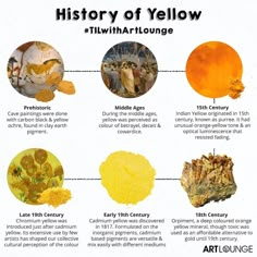 the history of yellow and how it is used to make it look like something out of an old book