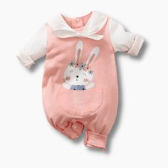 A cute and charming baby romper is here! It has different cute cartoon designs and style that makes your baby look even more cute and pretty. It features a baby collar with style, a front pocket along with cartoon animal print designs, and a closure button for easy change. It is made of cotton and lightweight material. Perfect for everyday styling, casual occasions, or even photoshoot. Let your little one look cute and adorable with this romper. Material: Cotton White Long Sleeve Jumpsuits And Rompers With Cartoon Print, White Long Sleeve Jumpsuit With Cartoon Print, Long Sleeve Pink Onesie With Cartoon Print, Cotton Long Sleeve Jumpsuits And Rompers With Cartoon Print, Pink Long Sleeve Onesie With Cartoon Print, Long Sleeve Cotton Bodysuit With Cartoon Print, Cotton Long Sleeve Bodysuit With Cartoon Print, Spring Cartoon Print Long Sleeve Bodysuit, Spring Long Sleeve Bodysuit With Cartoon Print