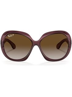 brown Jackie O frame transparent frame brown tinted lenses logo-engraved arm curved tips These glasses come with a protective case. Jackie Ohh Ray Bans, Luxury Brown Shield Sunglasses With Gradient Lenses, Elegant Brown Shield Sunglasses With Tinted Lenses, Brown Shield Sunglasses With Tinted Square Frame, Brown Cat Eye Shield Sunglasses With Gradient Lenses, Brown Shield Sunglasses With Gradient Lenses, Modern Brown Glass Shield Sunglasses, Classic Brown Shield Sunglasses With Uv Protection, Luxury Brown Sunglasses With Anti-reflective Coating