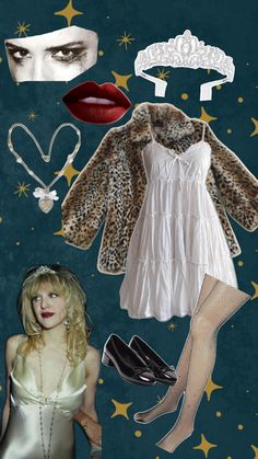 a collage of clothes, shoes and accessories for a woman's body type costume