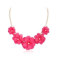 PRICES MAY VARY. ❤️【Flower Necklace】: Brightly-colored flower made of light weight resin, comforable to wear, this flower choker necklace is vintage look, artistic, novelty, fashion, lovely and stylish, allow you looks outstanding in the crowd. ❤️【Adjustable】: Length: 49cm(19.3")-57cm(22.4"), Attachment Size: 15cm(5.9")by5cm(1.9"), Weight: 49.1g. ❤️【Intend Use】: This summer jewelry could match any outfit, pair with your favourite cocktail dress for a fabulous look or with your everyday casual fo Pink Flower Necklace With Flower Decoration, Pink Flower-shaped Necklace With Flower Decoration, Pink Plastic Necklaces As Gifts, Pink Plastic Necklace For Gift, Pink Plastic Necklace Gift, Pink Flower Necklace For Summer Gift, Adjustable Pink Resin Necklace, Summer Pink Flower Necklace As A Gift, Summer Flower Decoration Necklace For Gift