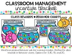 classroom management poster with fish in a bowl